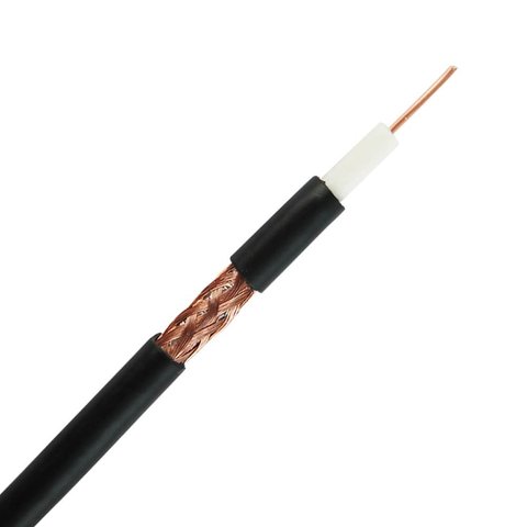 114477 VARGO TV RG6 CCS 1.02 Copper foil 96 * 0.12MM CCA, 100 метрів, мідна фольга 100 мідних жил ПВХ / чорний 114477 фото