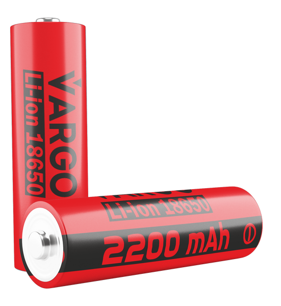 Аккумулятор 18650 Li-Ion VARGO 3,7V 2200mAh 114740 фото