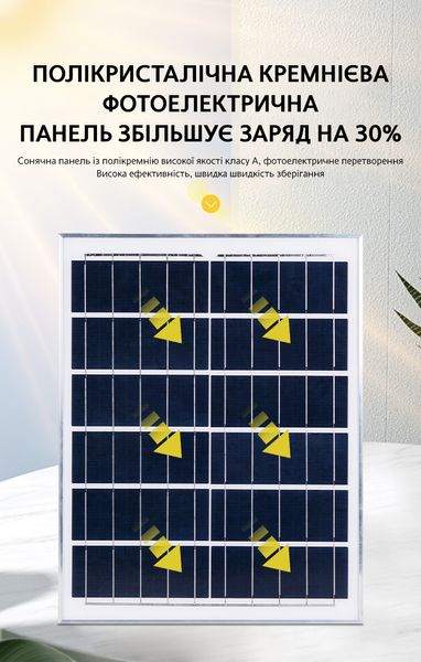 LED Прожектор VARGO на солнечной батарее 100W с датчиком движения 119025 фото