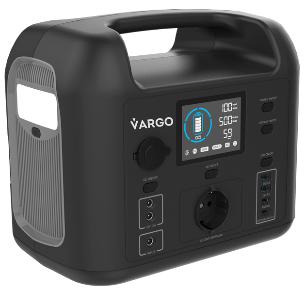 Зарядна станція VARGO VRG 7834 500Вт / 518Вт*год / 162000mAh 117834 фото