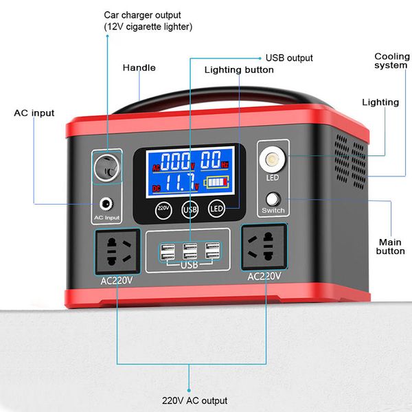 Зарядна станція VARGO VRG7898 500Вт / 512Вт*год / 160000mAh 117898 фото